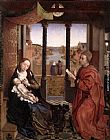 Rogier van der Weyden St. Luke painting the Madonna painting